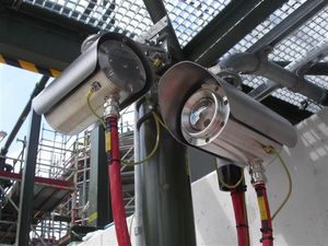 Senscient ELDS open path gas detector installation