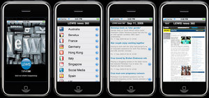 LEWIS news 360 iPhone app