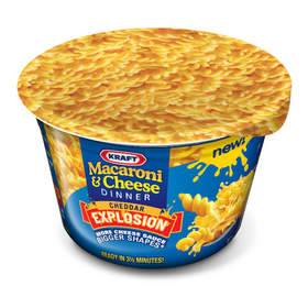 KRAFT Macaroni & Cheese CHEDDAR EXPLOSION Cup