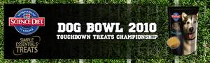 DOG BOWL 2010 will feature 75 talented dogs performing football tricks ranging from the Quarterback Sack to Touchdown Celebration Dance for a chance to win the 'Most Valuable Pooch' award and tickets to The Big Game.