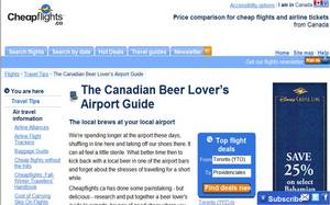 Cheapflights, Canadian, Beer Lover's Guide 