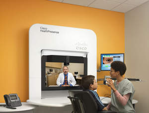Cisco HealthPresence telemedicine technology - remotely connecting clinicians with patients.