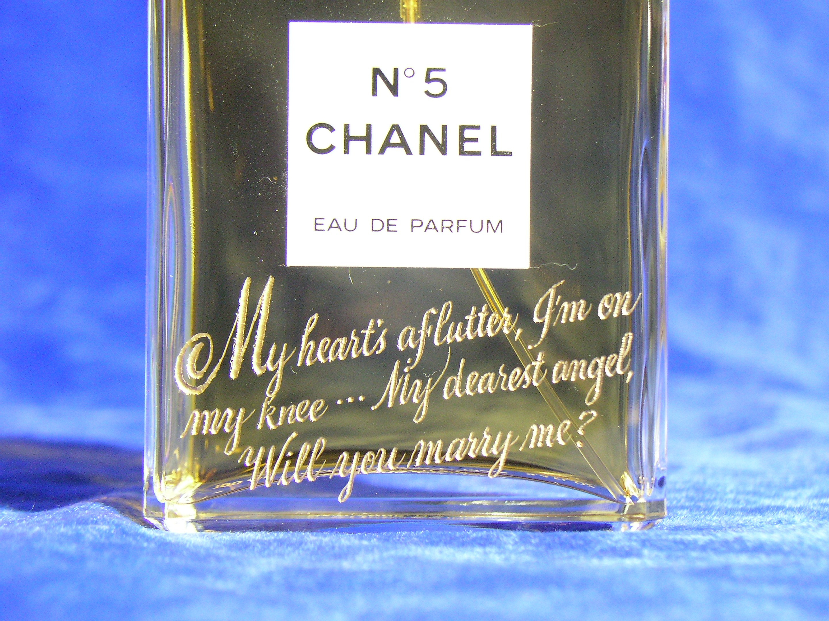 chanel perfume engraving