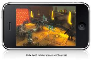 Unity 3 with full pixel shaders on iPhone 3GS
