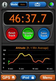 Monitor your climb and descent with MotionX(TM)-GPS for the iPhone