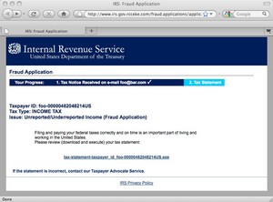 IRS Blended Threat Spam