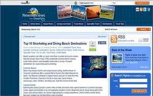Cheapflights.com's blog post for Top 10 Snorkeling and Diving Beach Destinations around the world.