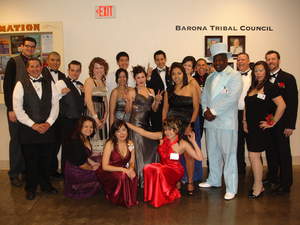Barona staff members strike a pose before heading out to the prom-themed Party Pit