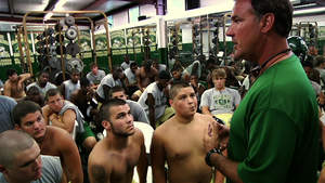 Coach Pierson addresses the Mustangs in episode 1: Make Yourself Special