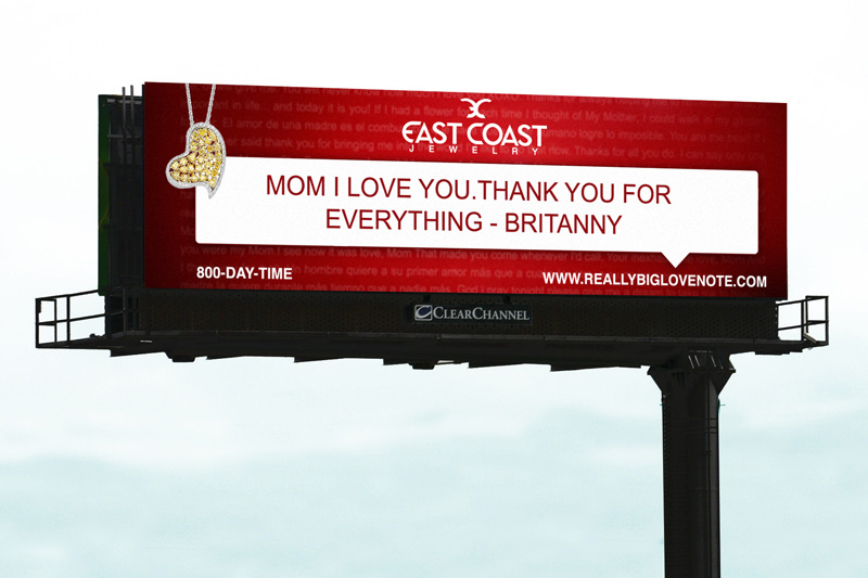 really Big Love Note Billboard