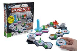 MONOPOLY U-BUILD is a new concept in MONOPOLY game play where players build a custom game track which gives players control over the length of the game and creates a unique game experience each time the game is played.