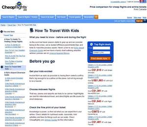 Cheapflights.ca's Guide on How to Travel with Kids this Summer 