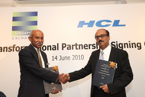 SGX Signs IT Infrastructure Agreement With HCL Technologies