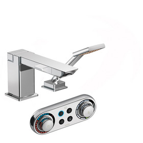 ioDIGITAL(TM) Roman tub from Moen now offers hand shower and new modern trim