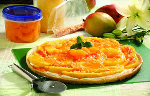 Tropical Fruit Dessert Pizza