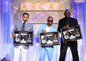 Johnta Austin, Jermaine Dupri and Manuel Seal win Song of the Decade for 'We Belong Together' at the 23rd annual ASCAP Rhythm & Soul Music Awards