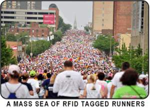 A Mass Sea of RFID Tagged Runners