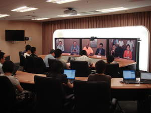 The press in Beijing listen on attentively.