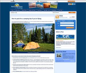 Cheapflights.com Guide on 'How to Pack for a Camping Trip if You're Flying'