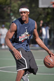 On September 18, basketball superstar Rajon Rondo will be bringing ¿the rock¿ to The Rock.  The all-star guard will set foot on the infamous island to host the finals of Red Bull King of the Rock, a one-on-one basketball tournament that will culminate with a showdown in The Yard of the former prison.  