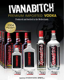 Ivanabitch Vodka portfolio; an image of the Ivanbitch Gin portfolio is available upon request.