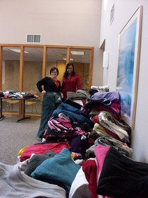 Over 70 TopLine employees donated 1,100 clothing items to help restock local agency's "Clothing Closet" to assist families in need.