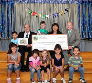 The Barona Band of Mission Indians awarded Carlton Hills Elementary School in Santee with a $5,000 Barona Education Grant, bringing the total amount donated to $1 million to schools statewide.