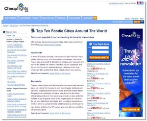 Cheapflights.ca's Top 10 Foodie Cities Around the World