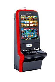 Aristocrat's award-winning VERVEhd(TM) cabinet houses the new player favorite video slot game Michael Godard's Rockin' Olives(TM).