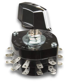 NKK Switches' new HS16 Series of power rated, standard size rotary switches are available in single pole through six pole configurations, among other available options.