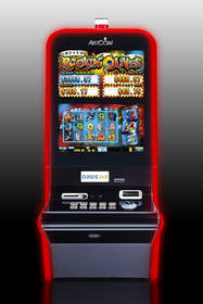 ''Michael Godard's Rockin' Olives'' is the first game in Aristocrat's new VERVE hd cabinet.