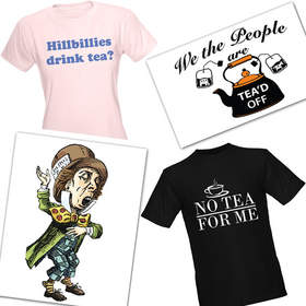 tea party, t-shirt, cafepress