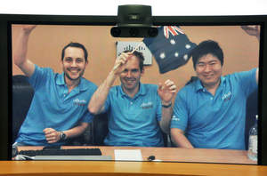 The winning team, Team Australia, from the University of Technology, Sydney (UTS)