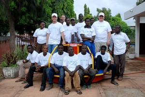 Matt Miller, Ben Markham and Ghana team.