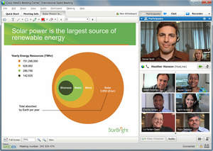 Cisco WebEx Meeting Center with high quality video in data sharing mode