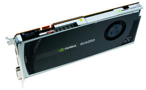 NVIDIA Quadro 4000 for Mac -- top of card on side