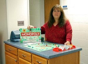 Monopoly Money Makes it Real contest winner, Julie Nusbaum.