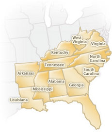 Travel South USA represents these Southern states. 