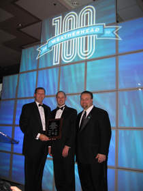 AtNetPlus Partners Jim Laber and Jay Mellon celebrate at the 2010 Weatherhead 100 Gala with COSE President and Executive Director Steve Millard.