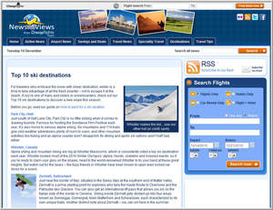 Blog post of Cheapflights.com's Top 10 Ski Destinations. With reports of major snow falls rolling in from around the country and the world, Cheapflights.com is looking on the bright side of what all this winter weather means -- a great ski season. So get ready to hit the slopes at some of these picture-postcard ski resorts in the US, Canada and Europe.  