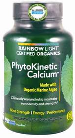 PhytoKinetic Calcium, Rainbow Light, AlgaeCal, calcium supplement