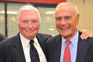Franklin 'Pitch' Johnson (left) and Bill Draper at the 2009 ICA ceremony