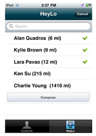 HeyLo- Locate and Text Friends