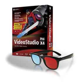 Corel VideoStudio Pro X4 with 3D glasses 