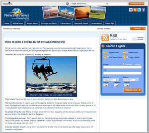 Cheapflights.com's tips on how to plan a cheap ski or snowboarding trip