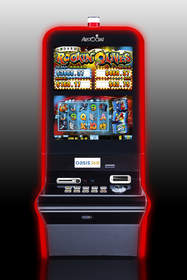 Michael Godard's Rockin' Olives(TM) video slot game from Aristocrat will make its premiere at San Manuel Indian Bingo & Casino on March 22.