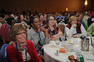 More than 1,100 operating room nurses attended Medline Industries, Inc.'s morning breakfast forum 'Together We Can Save Lives Through Early Detection' to hear featured speakers Jill Eikenberry and husband Michael Tucker of the TV show L.A. Law.