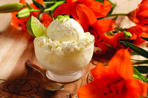 Caribbean Pineapple-Lime Ice Cream