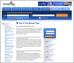 Cheapflights.com's Top 10 Tax Refund Trips