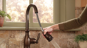 Moen Brantford Pulldown Kitchen Faucet featuring Reflex Pulldown System